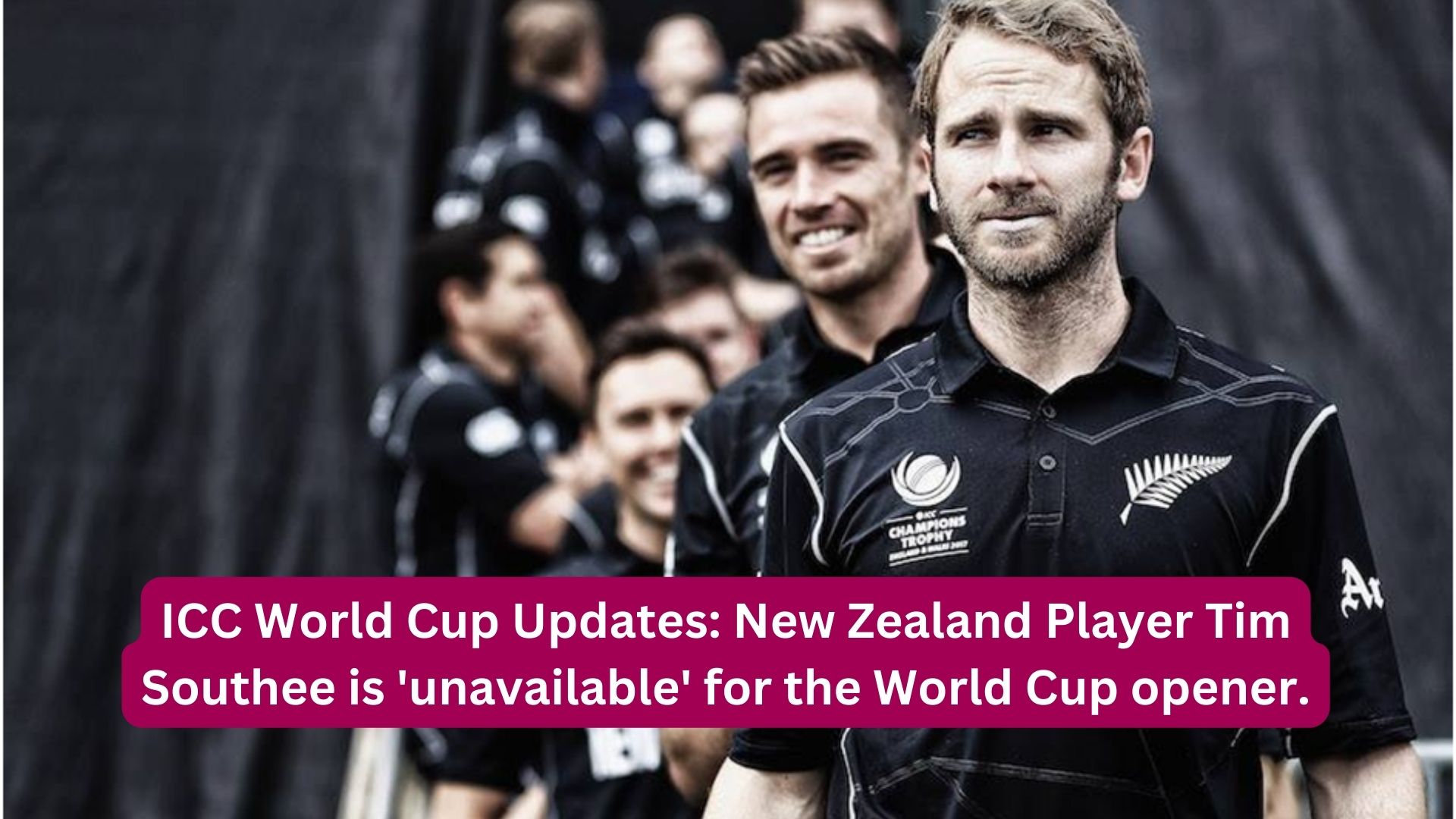 ICC World Cup Updates: New Zealand Player Tim Southee is 'unavailable' for the World Cup opener.