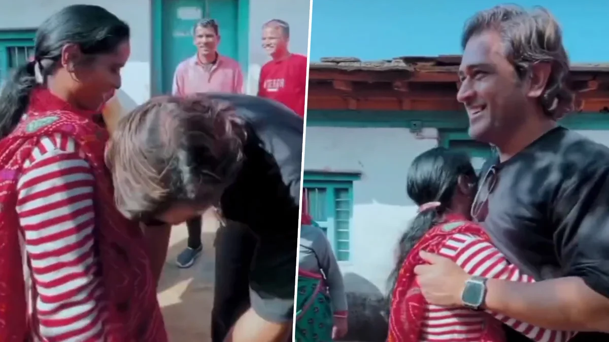[Watch] MS Dhoni Meets His Fans In A Village